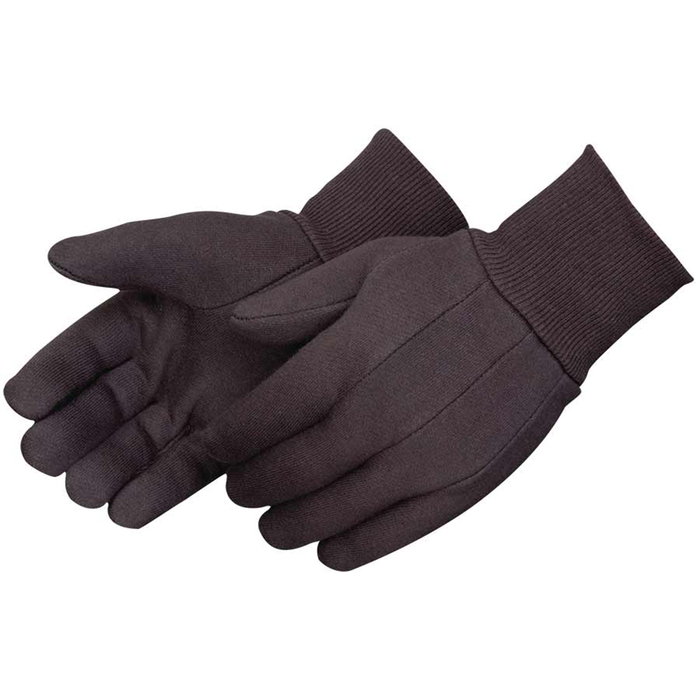 COTTON/POLY BLEND BROWN JERSEY GLOVE MEN - Tagged Gloves